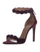 Alaïa Velvet Studded Accents Sandals