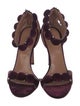 Alaïa Velvet Studded Accents Sandals