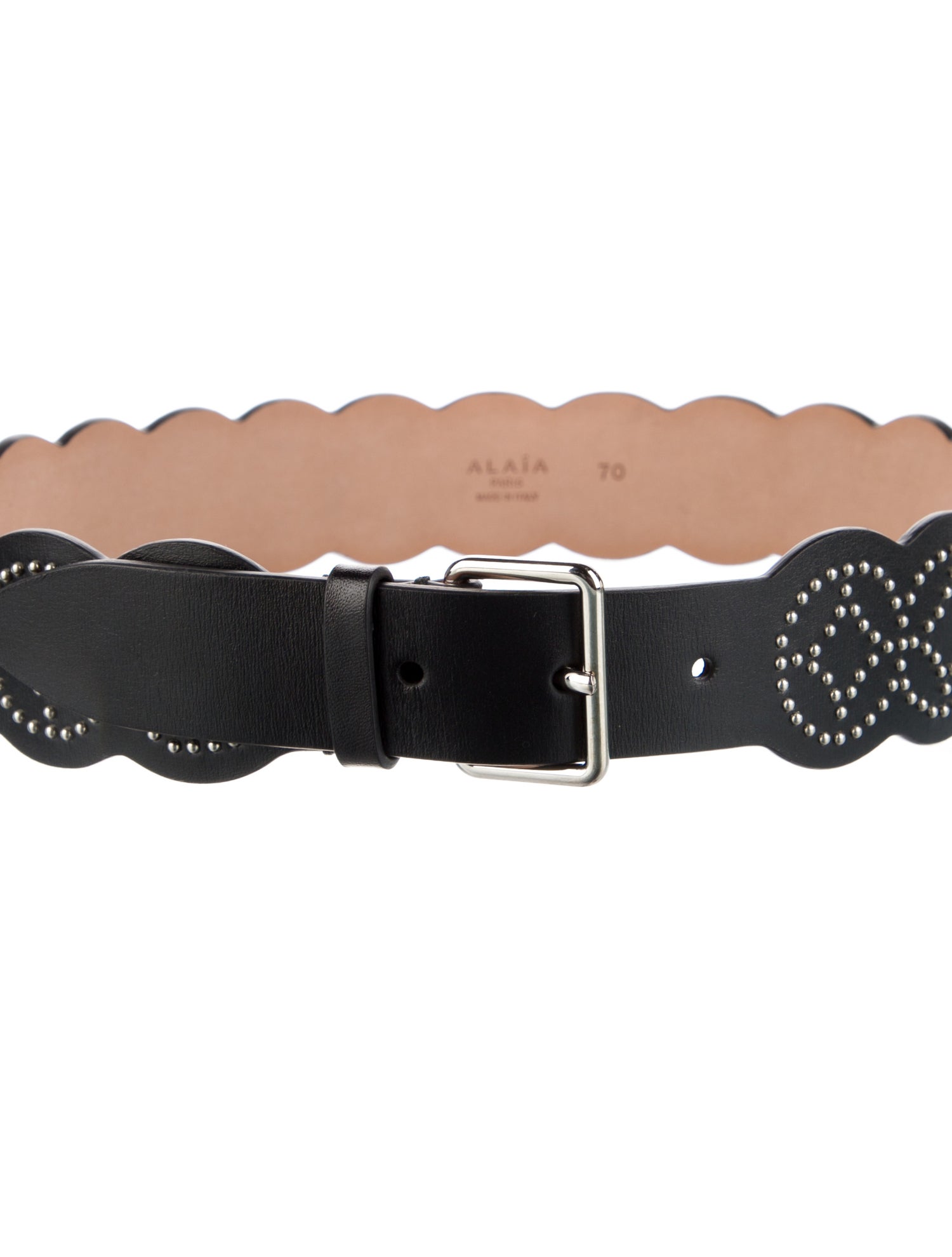 Alaïa Leather Studded Accents Belt