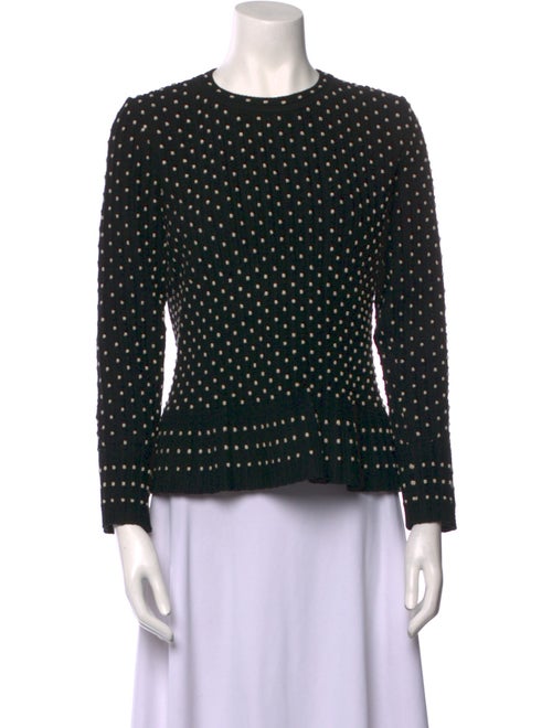 Alaïa Wool Polka Dot Print Top