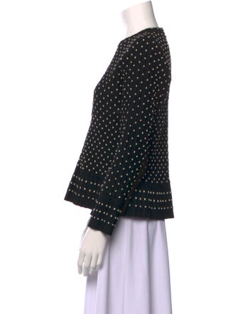 Alaïa Wool Polka Dot Print Top
