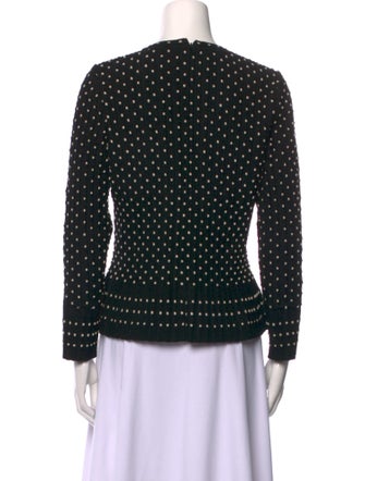 Alaïa Wool Polka Dot Print Top