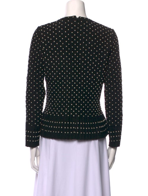 Alaïa Wool Polka Dot Print Top
