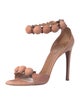 Alaïa Suede Studded Accents Sandals