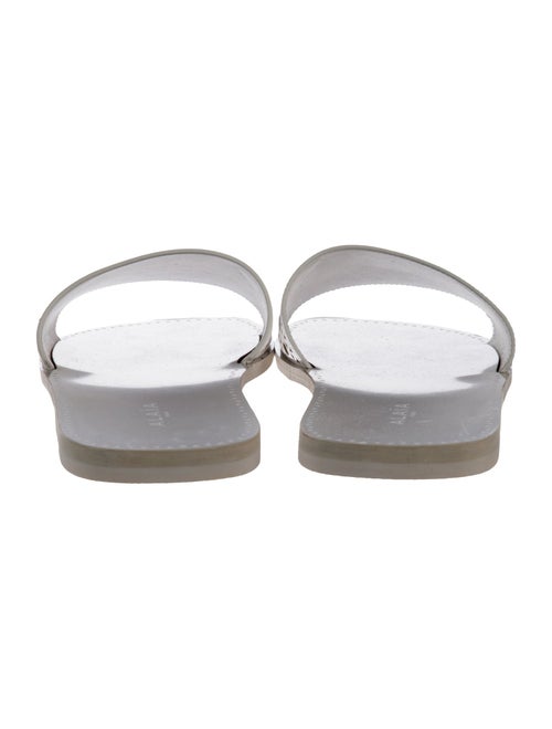 Alaïa Leather Lasercut Accents Slides