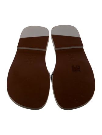 Alaïa Leather Lasercut Accents Slides