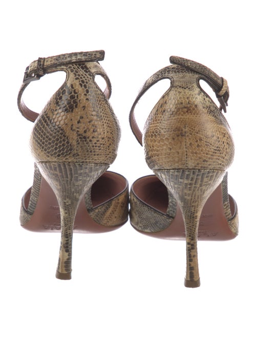 Alaïa Lizard Animal Print D'Orsay Pumps