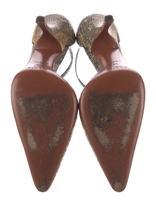 Alaïa Lizard Animal Print D'Orsay Pumps
