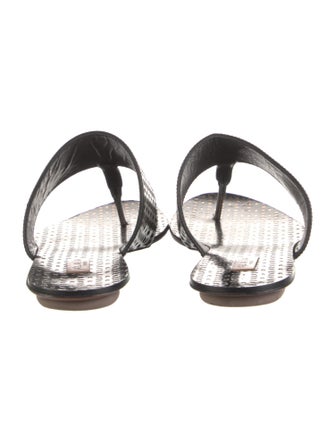 Alaïa Leather Lasercut Accents Slides