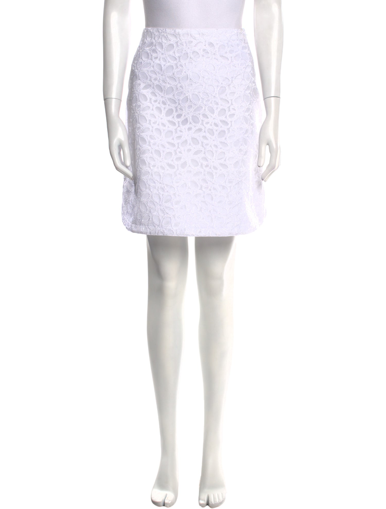 Alaïa Embroidered Accent Knee-Length Skirt