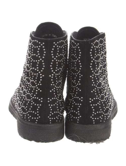 Alaïa Suede Studded Accents Combat Boots