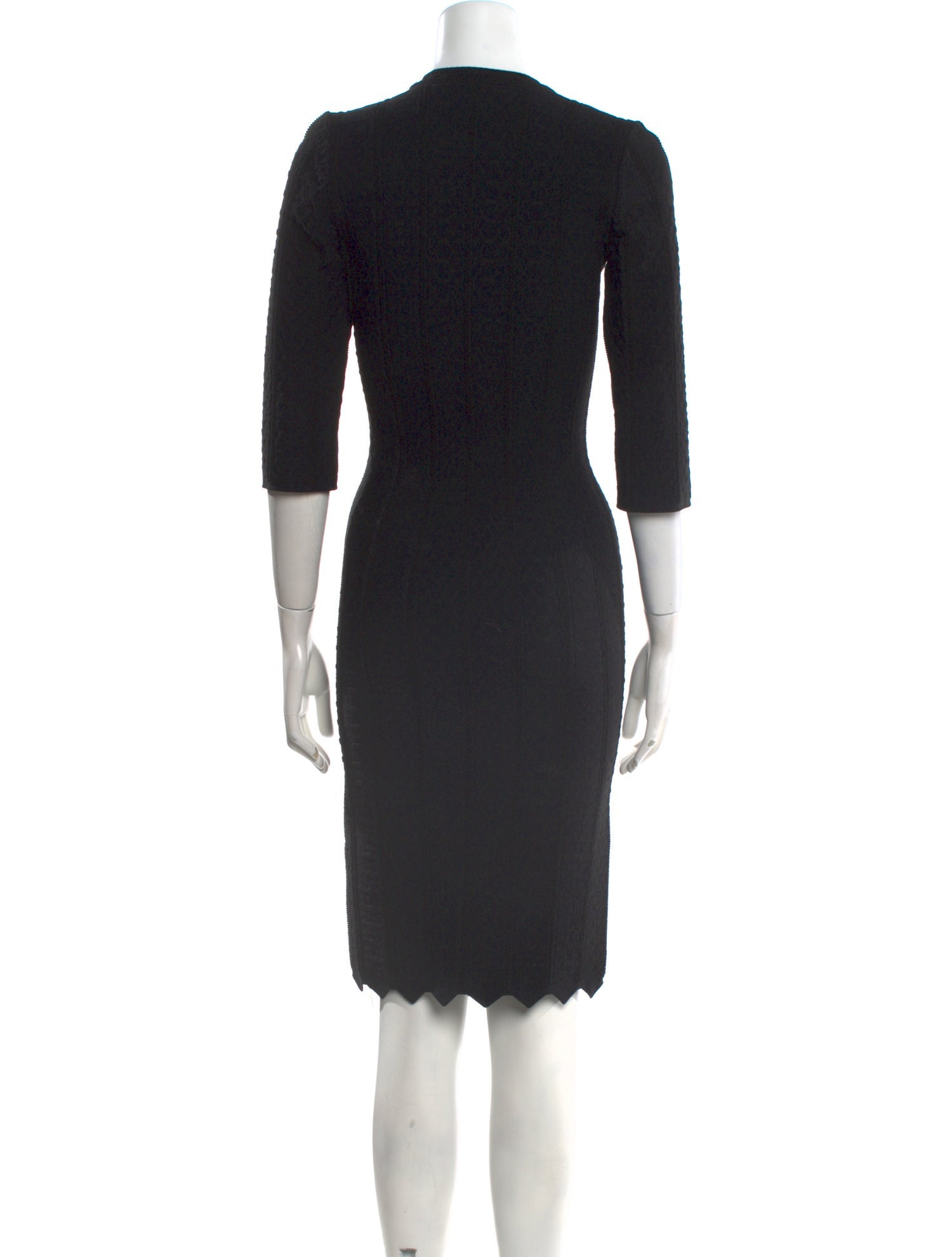 Alaïa Square Neckline Knee-Length Dress