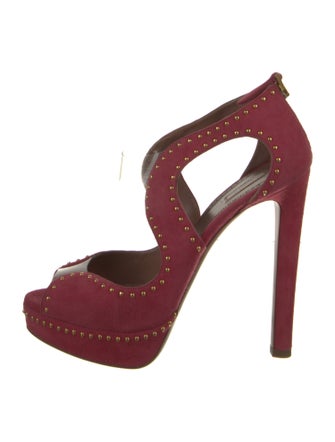 Alaïa Suede Studded Accents Pumps