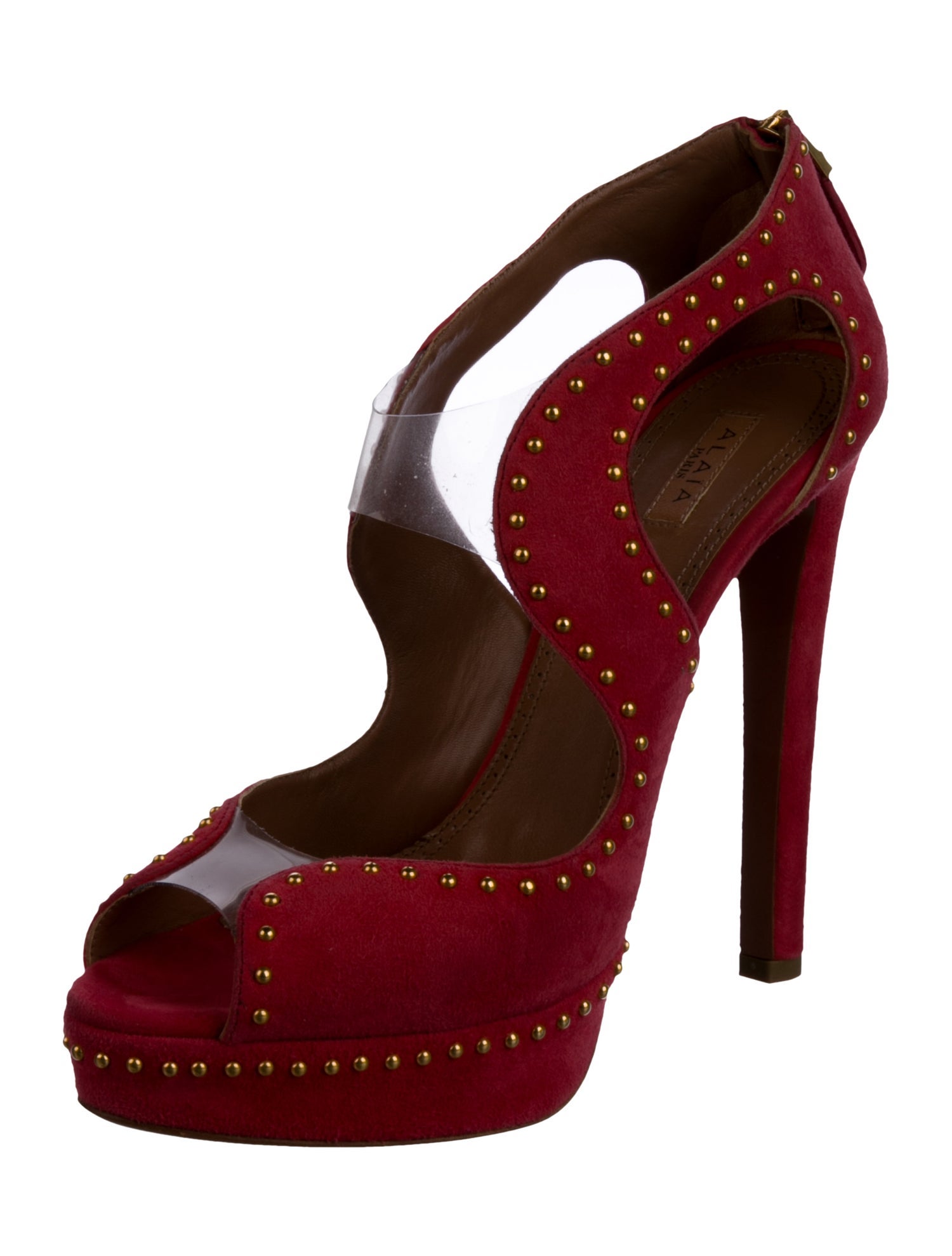 Alaïa Suede Studded Accents Pumps