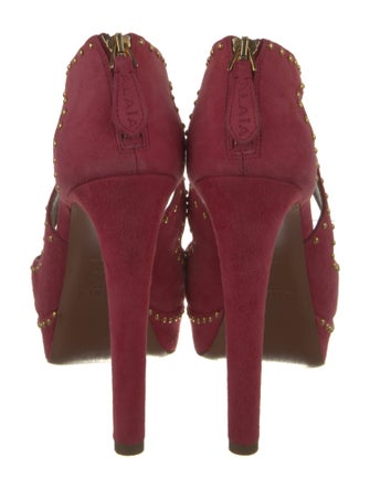 Alaïa Suede Studded Accents Pumps