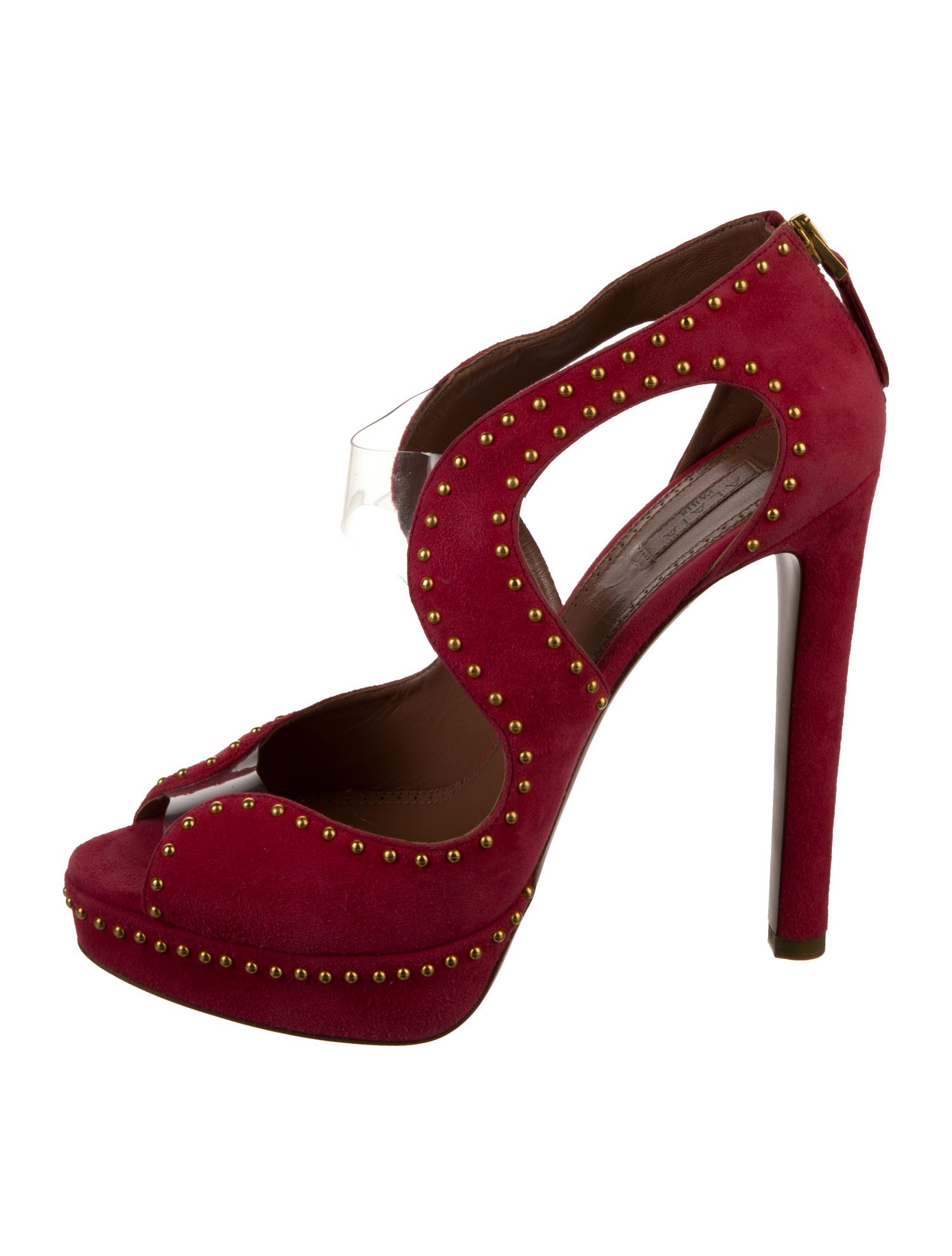Alaïa Suede Studded Accents Pumps w/ Tags