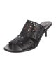 Alaïa Leather Lasercut Accents Slides