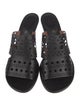 Alaïa Leather Lasercut Accents Slides