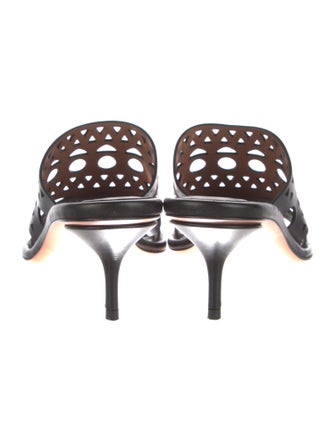 Alaïa Leather Lasercut Accents Slides