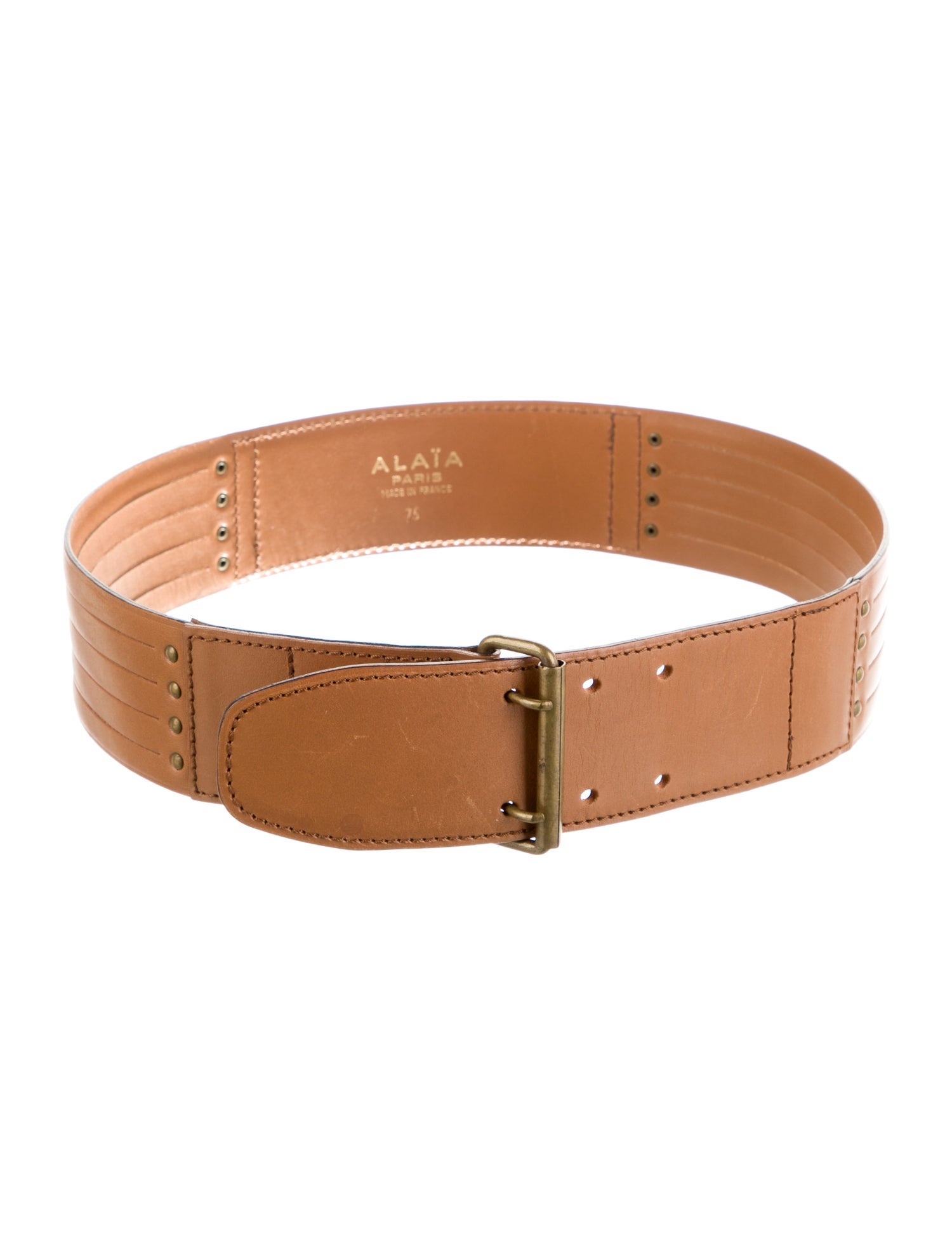 Alaïa Wide Leather Waist Belt