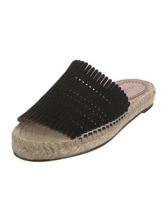Alaïa Suede Lasercut Accents Espadrilles