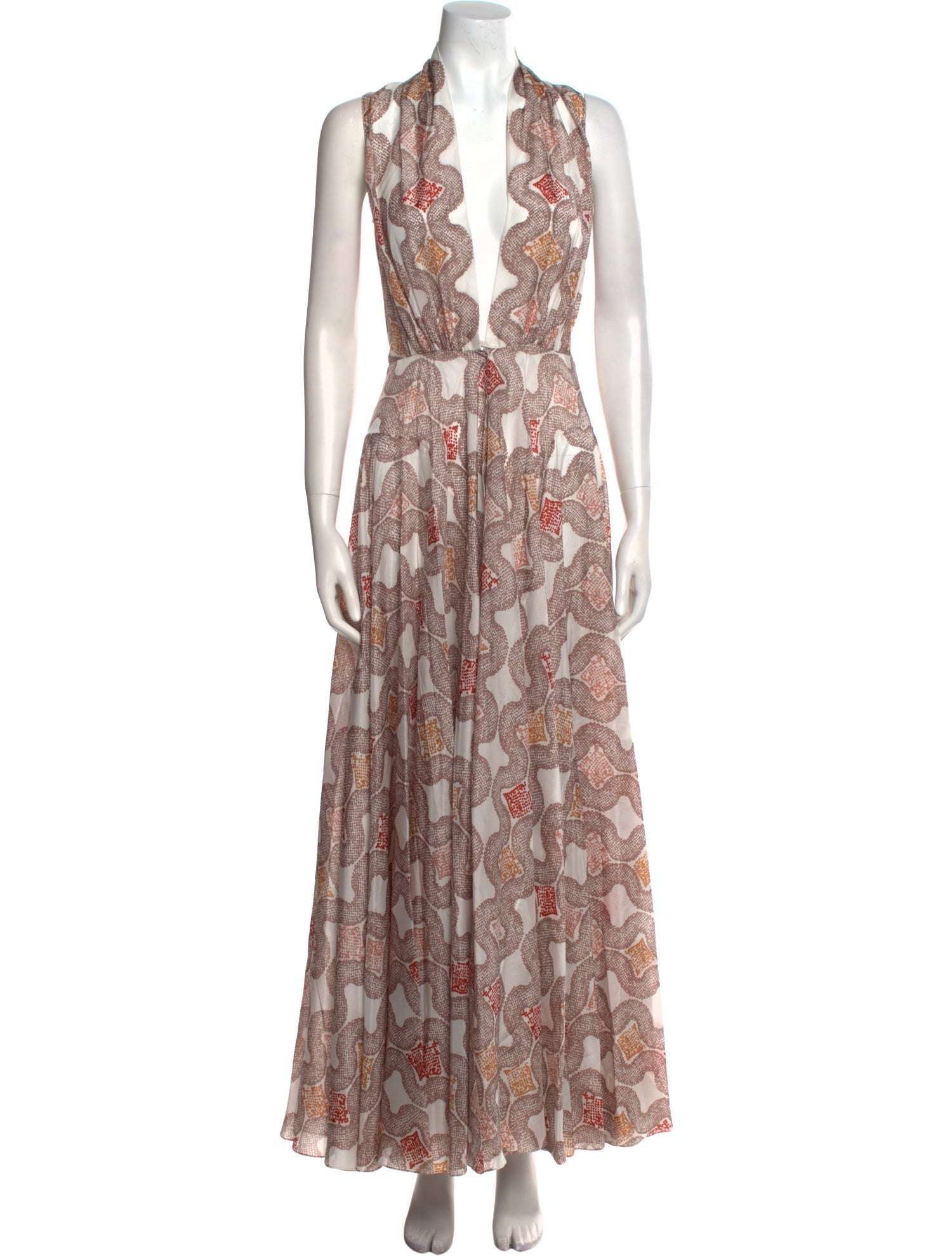 Alaïa Silk Long Dress