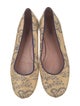 Alaïa Raffia Printed Ballet Flats