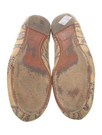 Alaïa Raffia Printed Ballet Flats