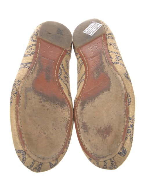 Alaïa Raffia Printed Ballet Flats