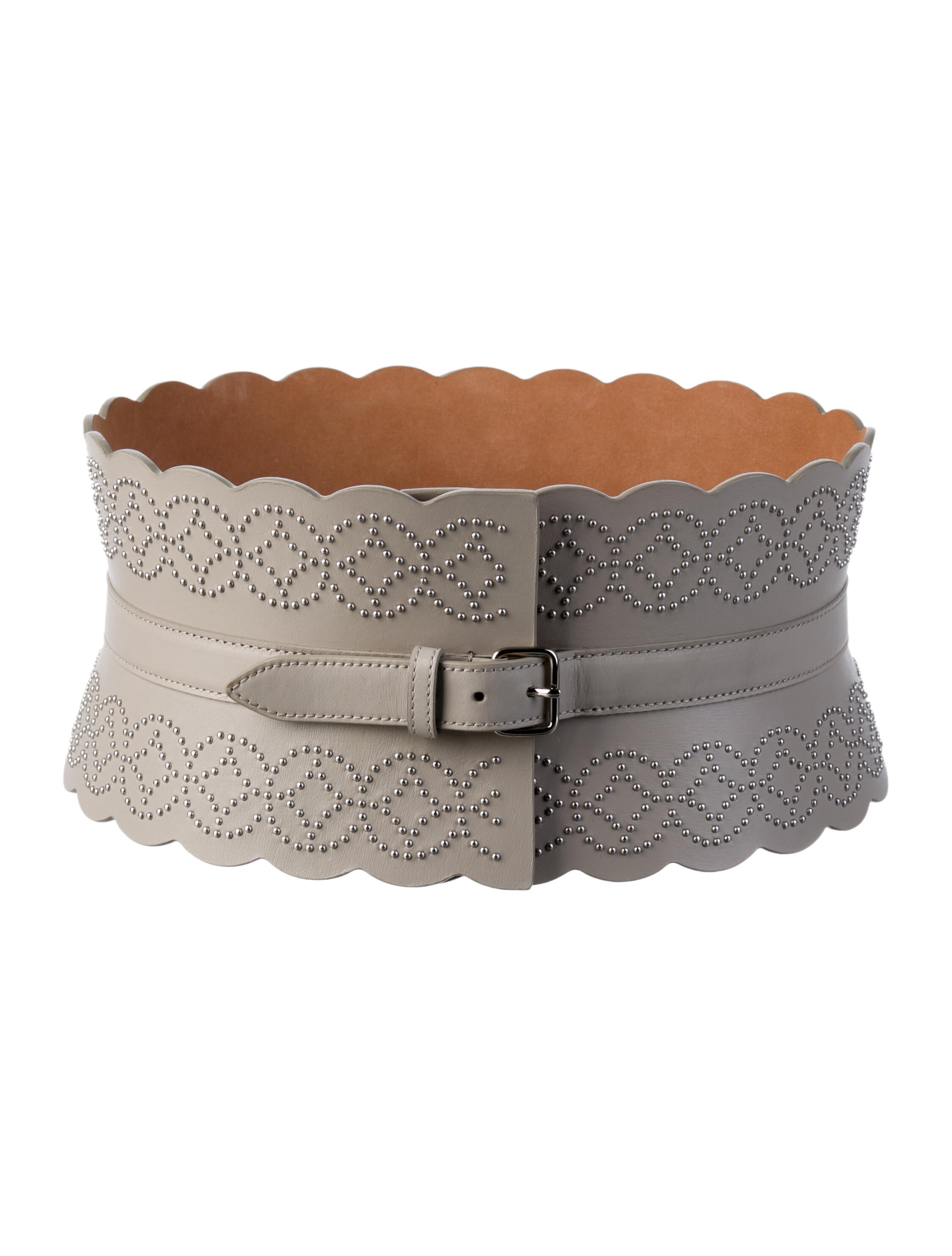 Alaïa Wide Leather Waist Belt