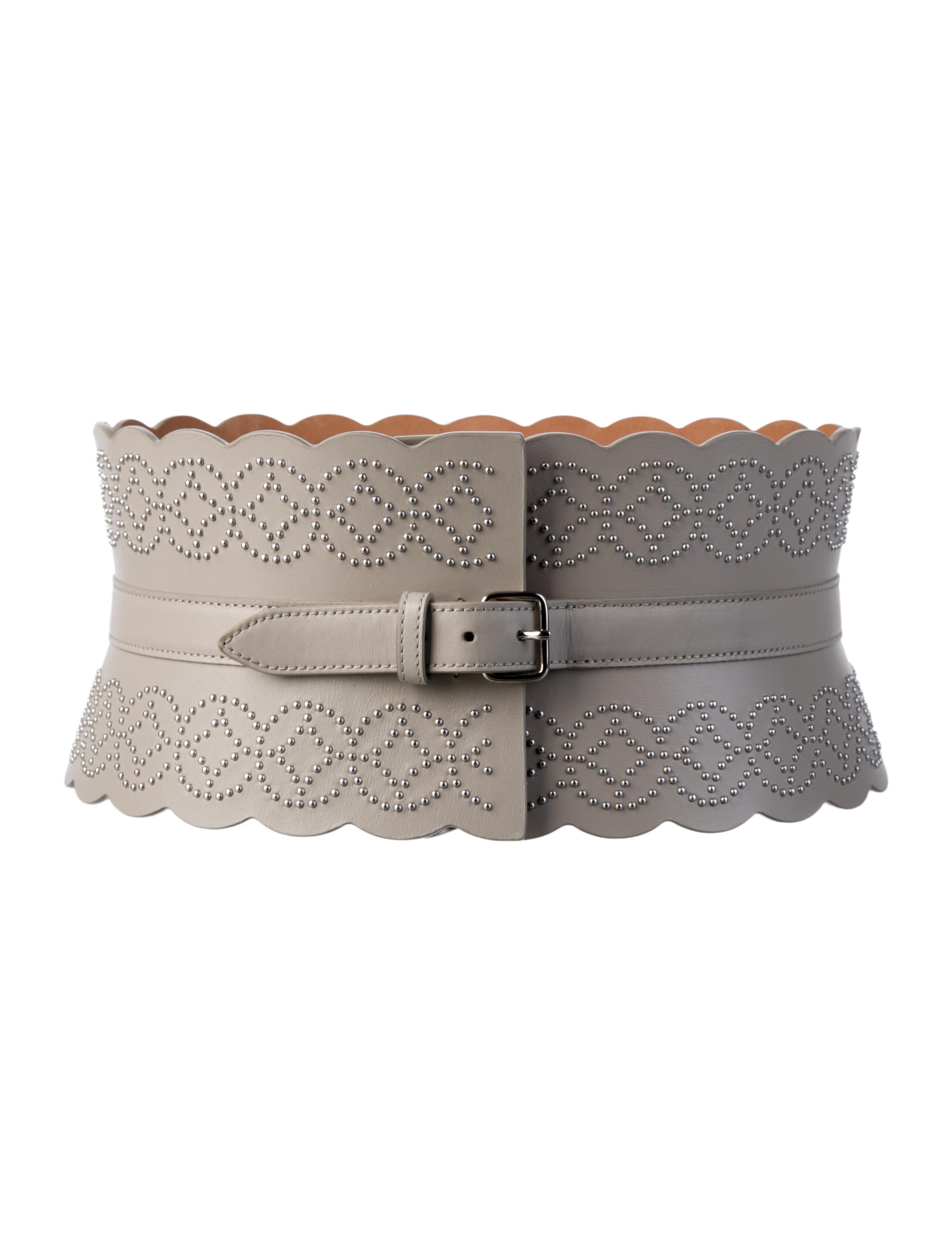 Alaïa Wide Leather Waist Belt