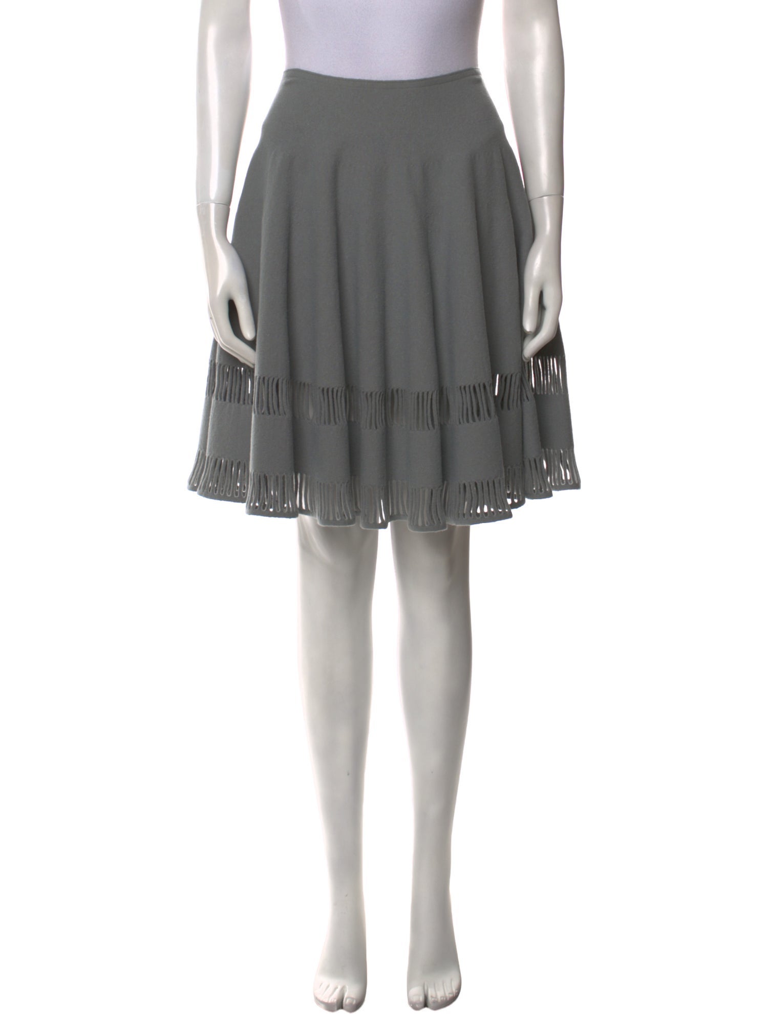 Alaïa Wool Knee-Length Skirt