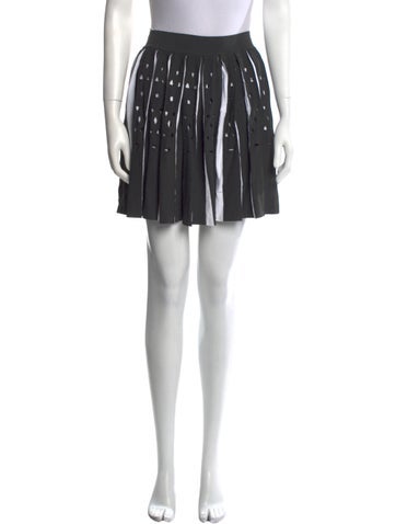 Alaïa Skirts Eyelet Trim Mini Skirt M