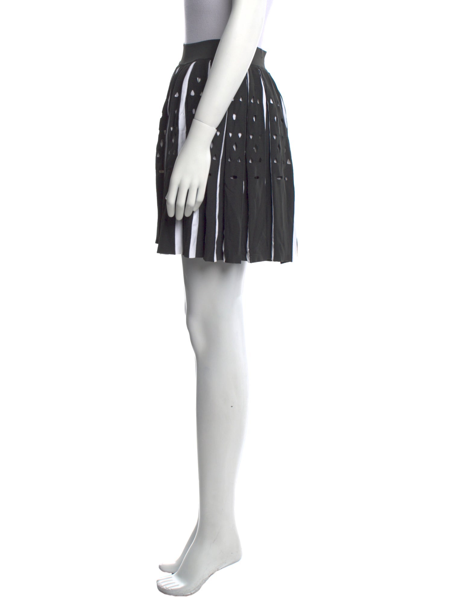 Alaïa Eyelet Trim Mini Skirt