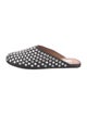 Alaïa Leather Crystal Embellishments Mules
