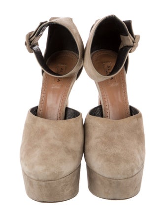 Alaïa Suede D'Orsay Pumps