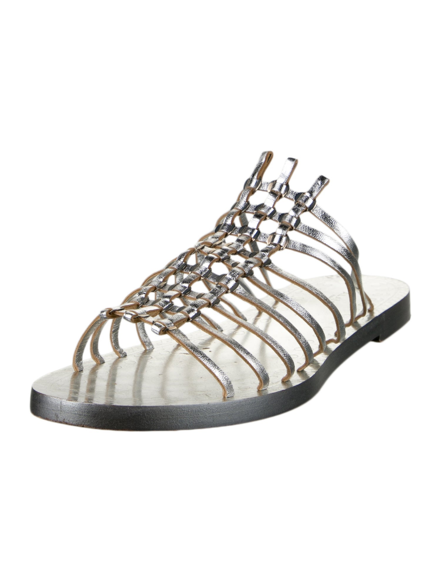 Alaïa Leather Gladiator Sandals