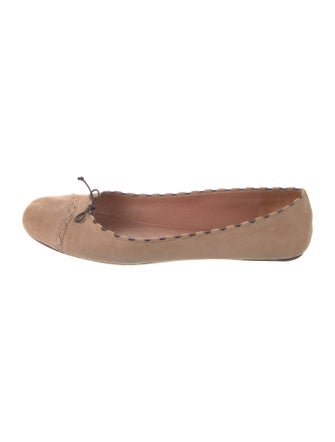 Alaïa Suede Ballet Flats