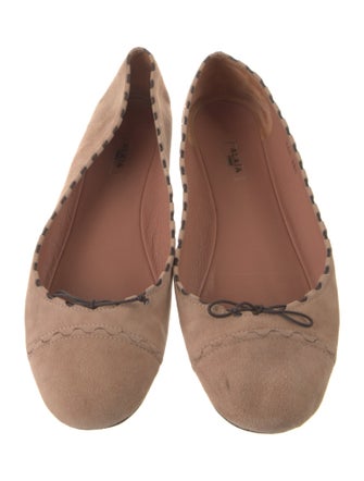 Alaïa Suede Ballet Flats