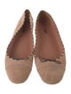 Alaïa Suede Ballet Flats