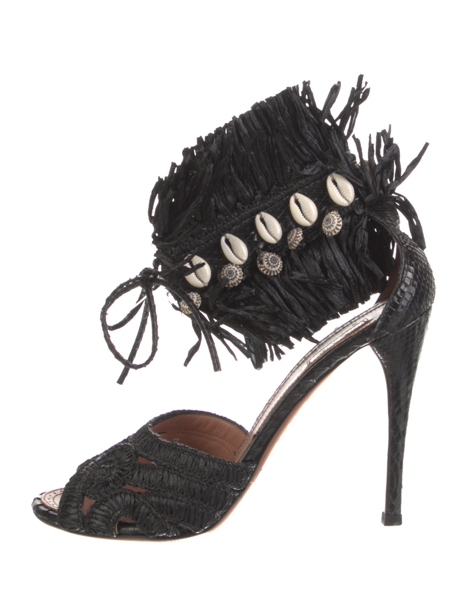 Alaïa Raffia Sandals