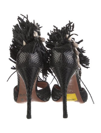 Alaïa Raffia Sandals