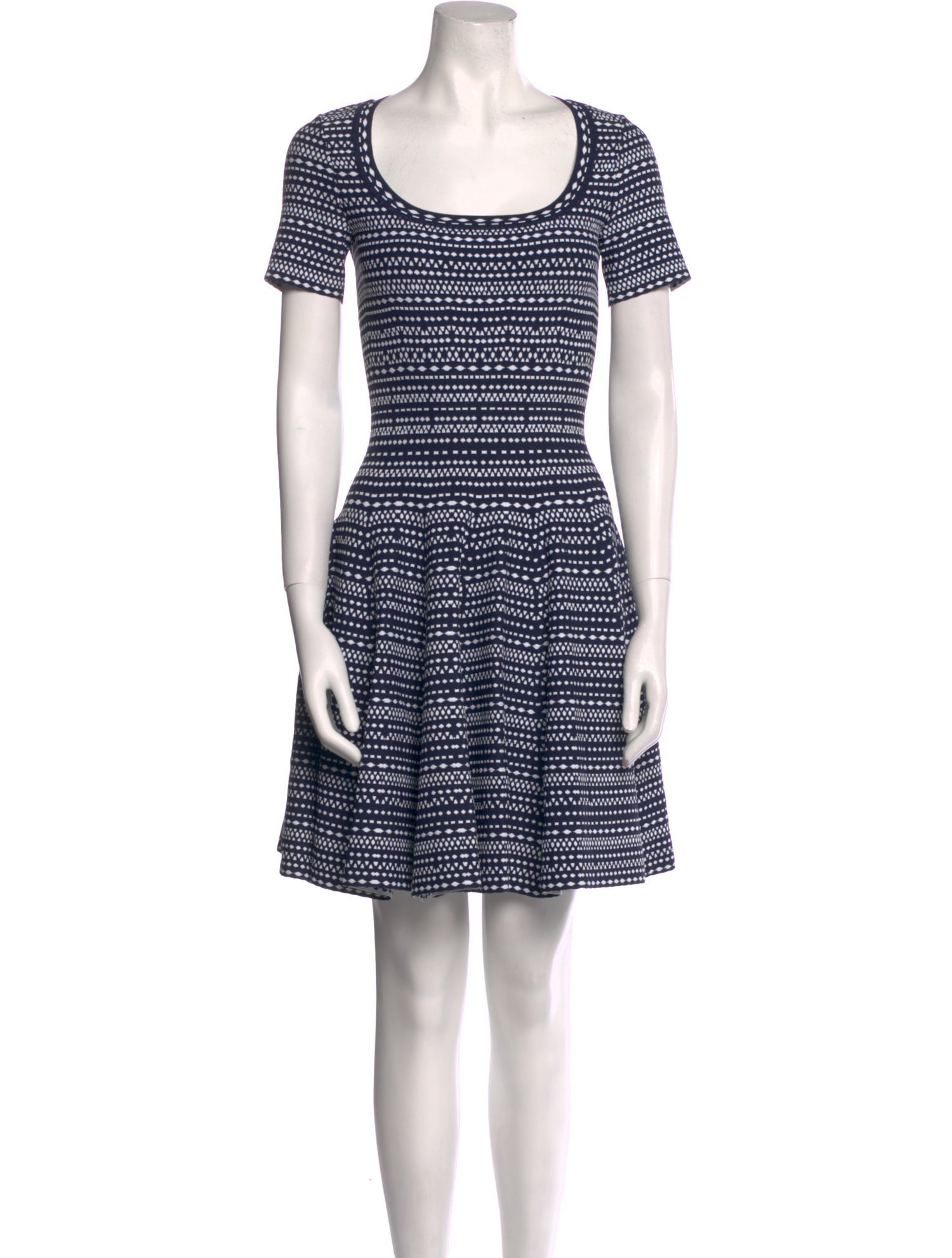 Alaïa Striped Mini Dress