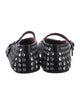 Alaïa Leather Crystal Embellishments Mary Jane Flats