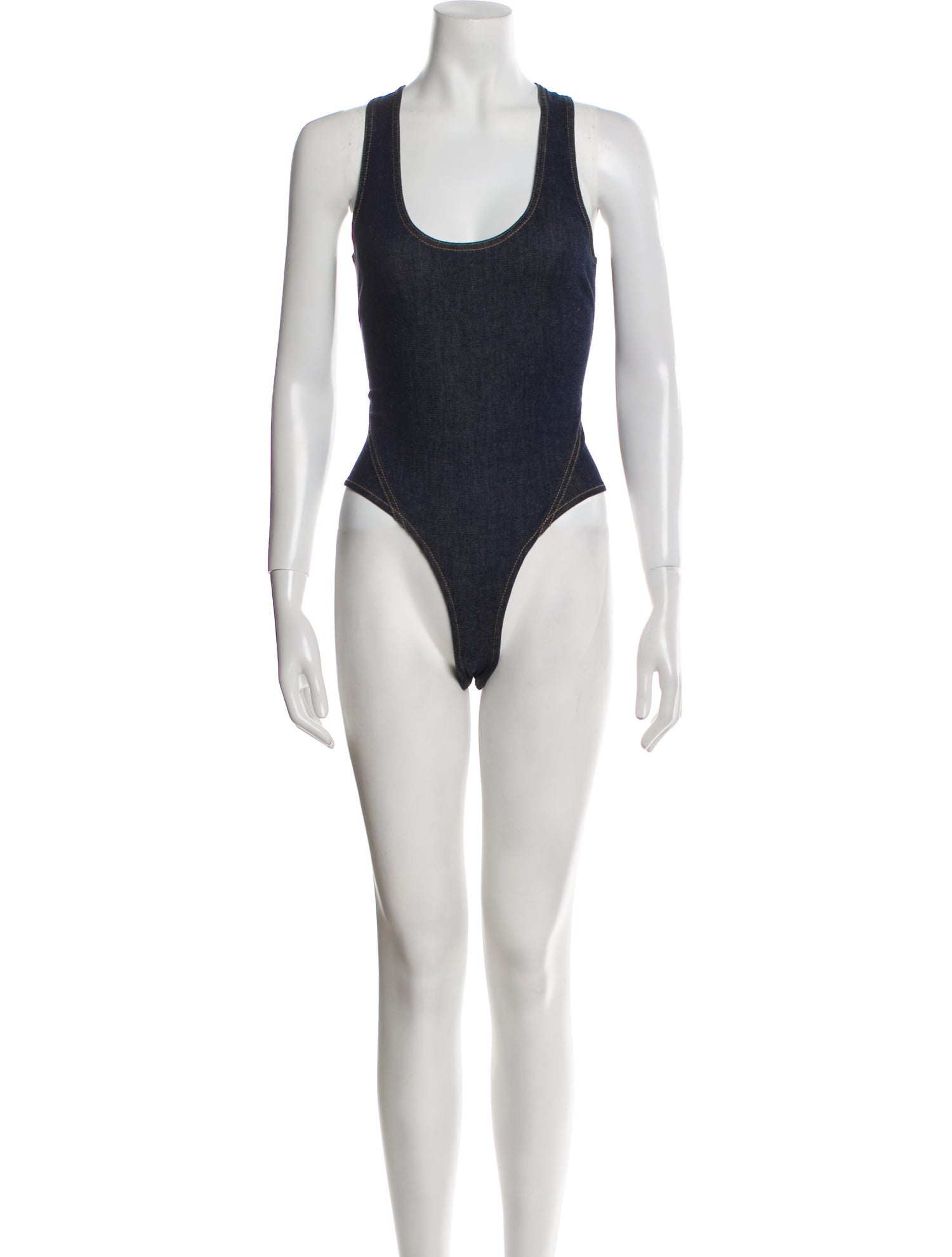 Alaïa Scoop Neck Sleeveless Bodysuit