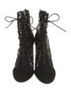 Alaïa Mesh Printed Lace-Up Boots