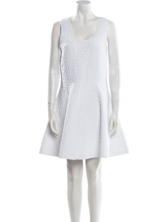 Alaïa Scoop Neck Mini Dress