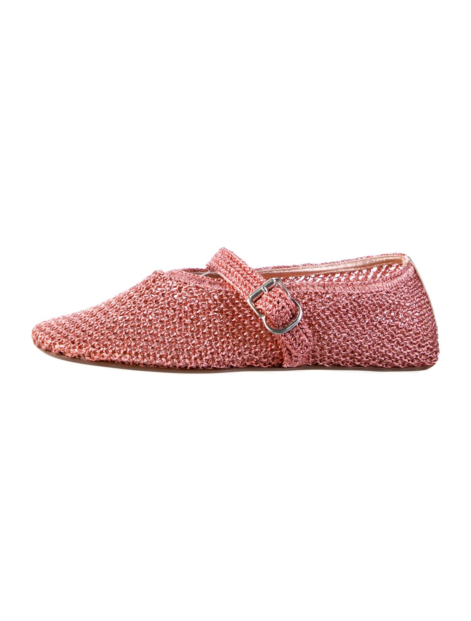 Alaïa Leather Trim Embellishment Mary Jane Flats