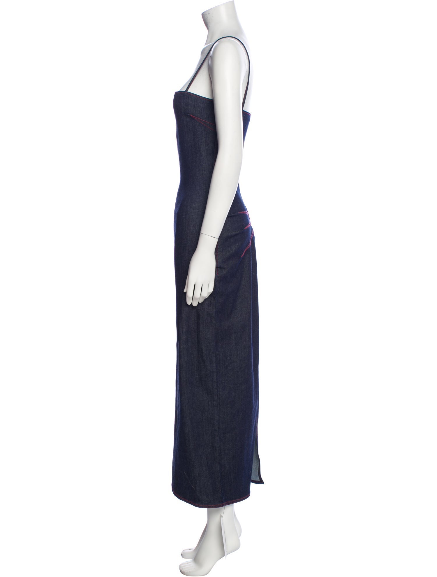 Alaïa Square Neckline Long Dress