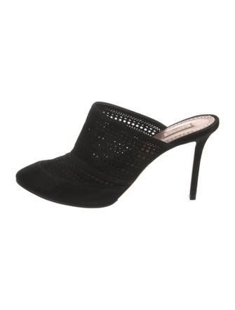 Alaïa Suede Lasercut Accents Mules